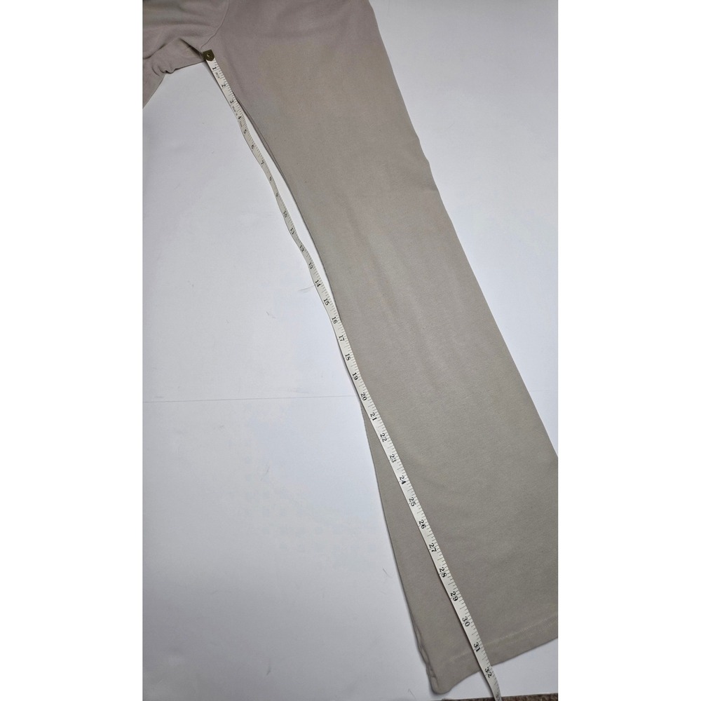 Brandy Melville Tan High Waisted Flare Yoga Pants Wide Leg Beige Small - Picture 6 of 6